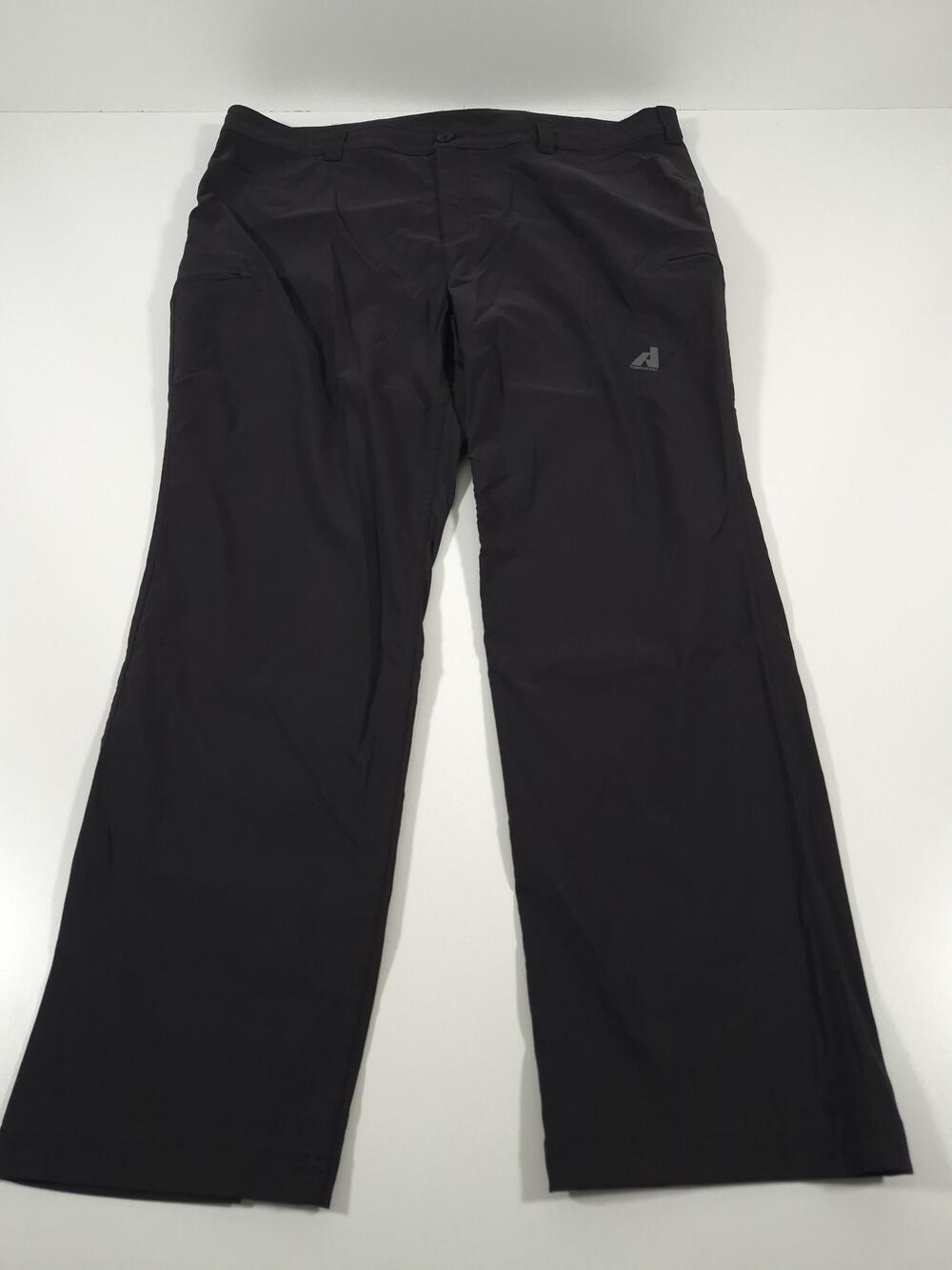 Eddie Bauer First Ascent Pants Womens 24W Black Hiking Nylon Stretch Zip Pocket